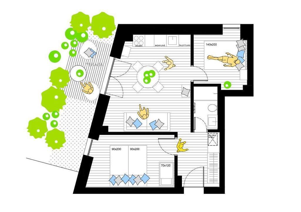 Misko Apartamentai Juodkrantė Rom bilde